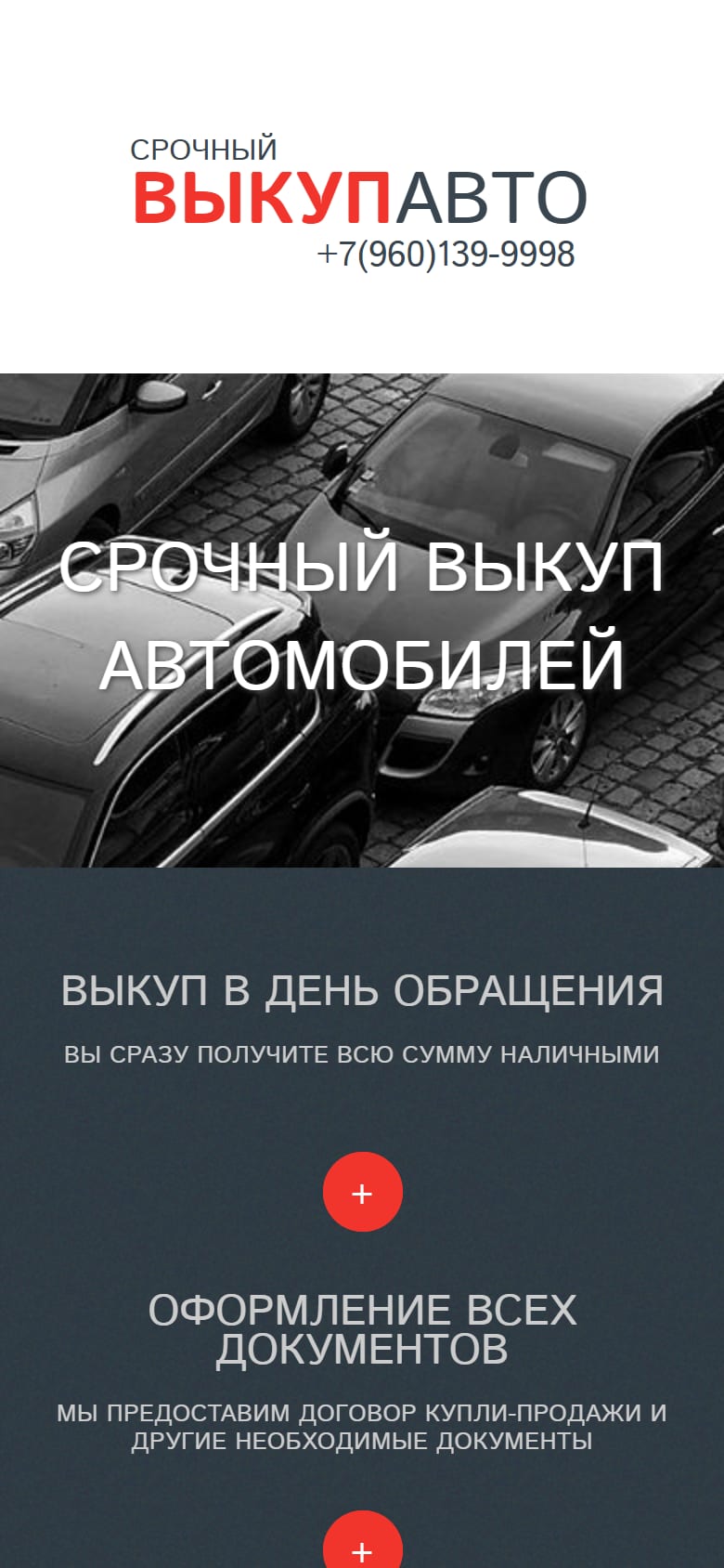 Старый сайт на телефоне: крупный логотип и фото, без меню и кнопок